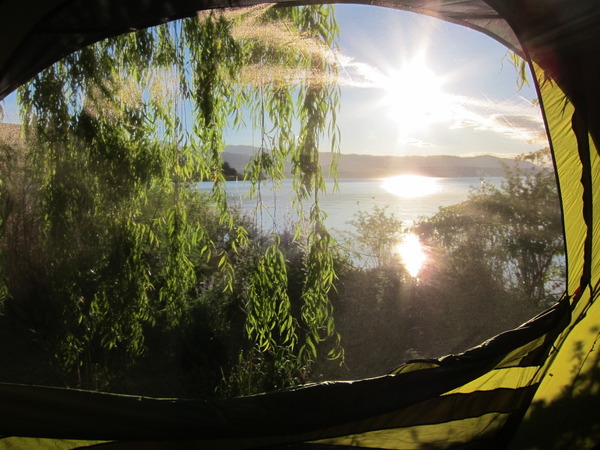 Amy's view feeding Louis in the morning.
